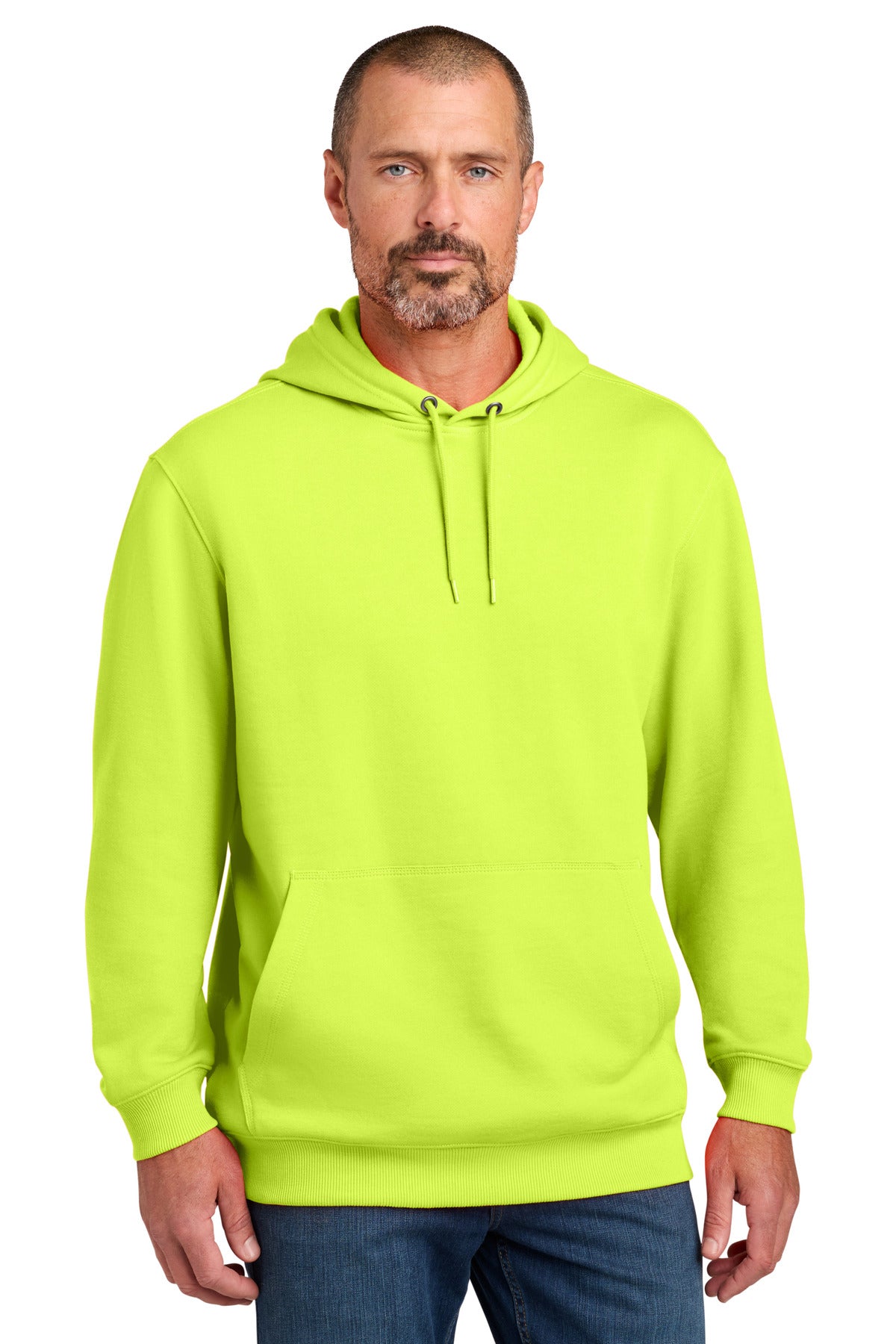 CornerStone Tough Fleece Pullover Hoodie - Bright Yellow - front