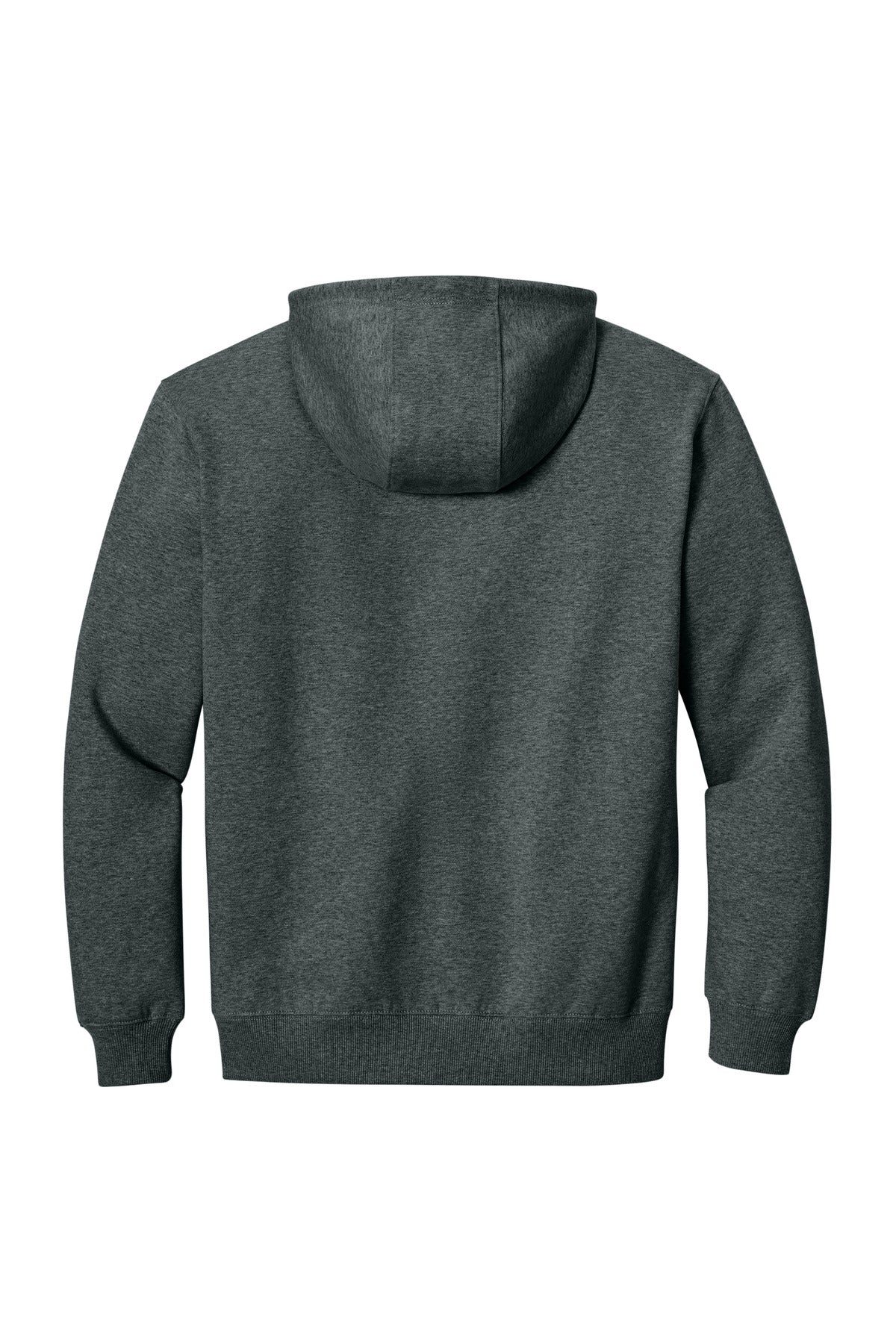 CornerStone Tough Fleece Pullover Hoodie - Charcoal Heather - flat back