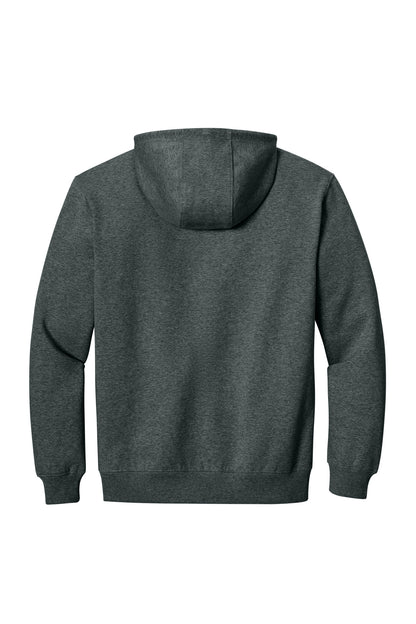 CornerStone Tough Fleece Pullover Hoodie - Charcoal Heather - flat back