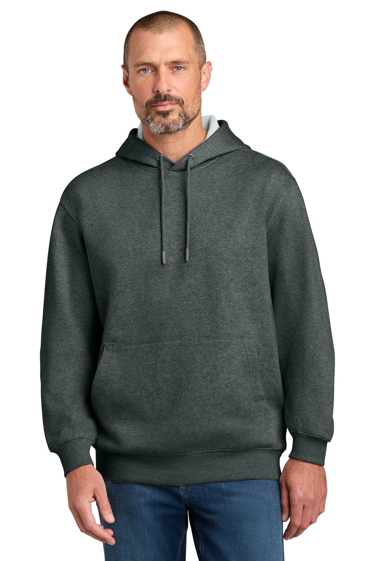 CornerStone Tough Fleece Pullover Hoodie - Charcoal Heather - front