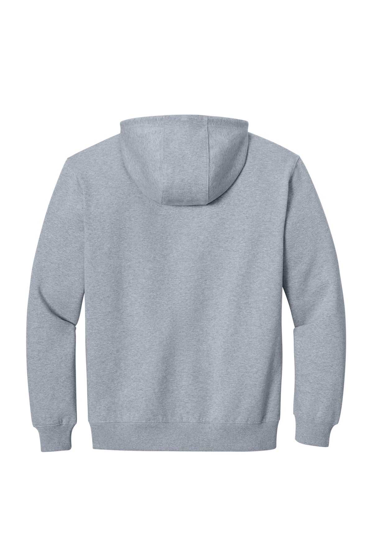 CornerStone Tough Fleece Pullover Hoodie - Heather Grey - flat back