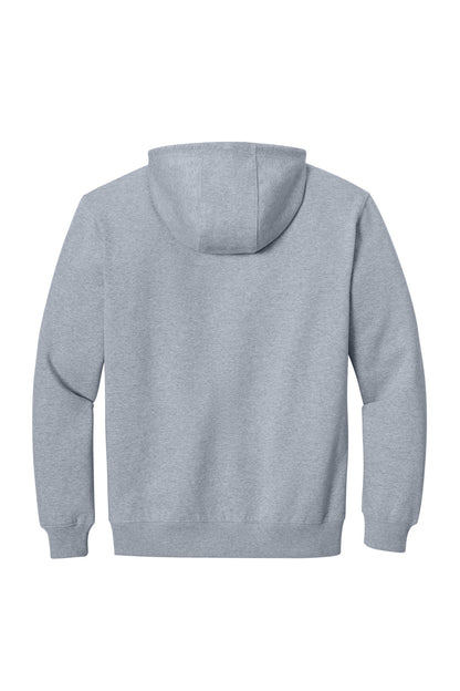 CornerStone Tough Fleece Pullover Hoodie - Heather Grey - flat back