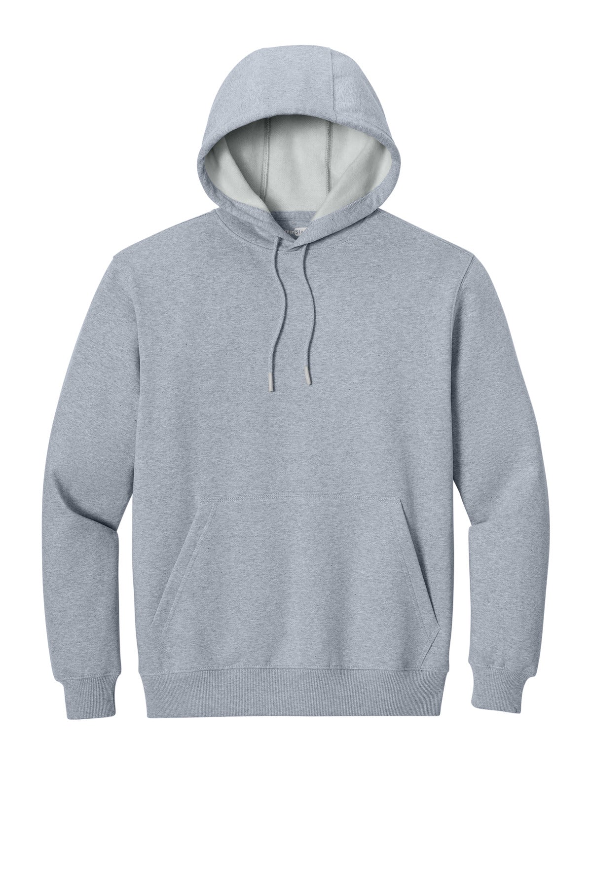 CornerStone Tough Fleece Pullover Hoodie - Heather Grey - flat front