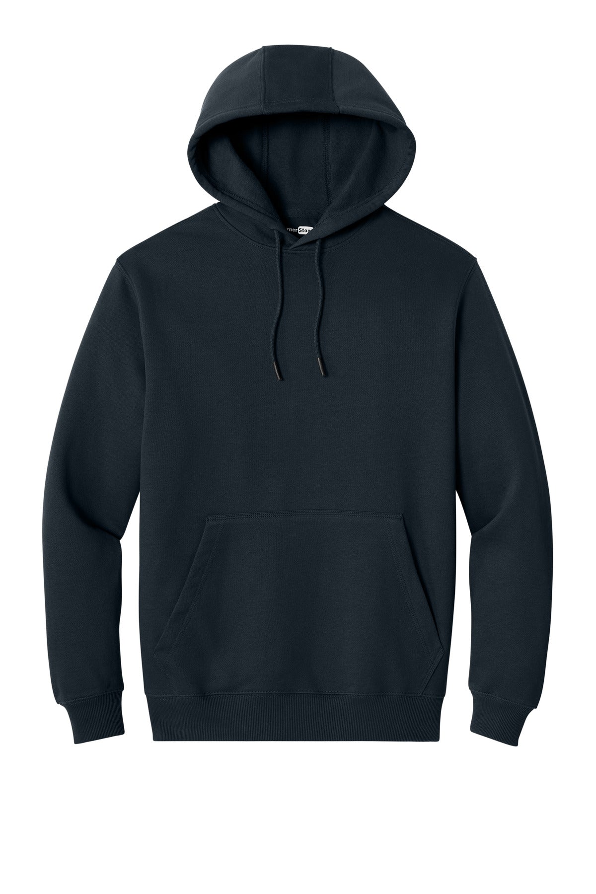 CornerStone Tough Fleece Pullover Hoodie - Navy - flat front