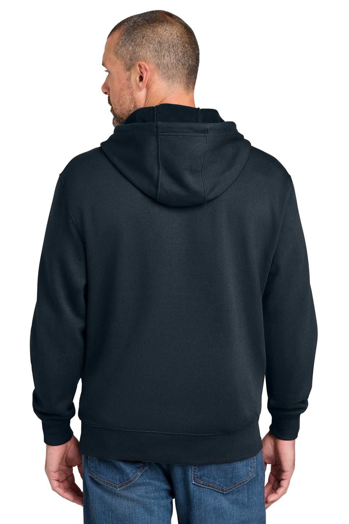 CornerStone Tough Fleece Pullover Hoodie - Navy - back