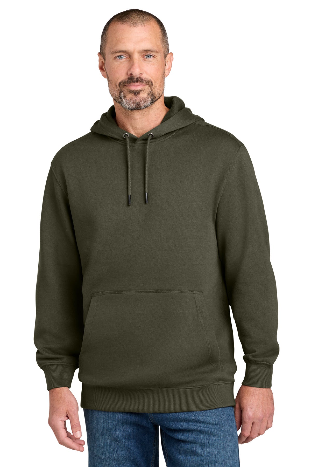 CornerStone Tough Fleece Pullover Hoodie - Tundra Green - front