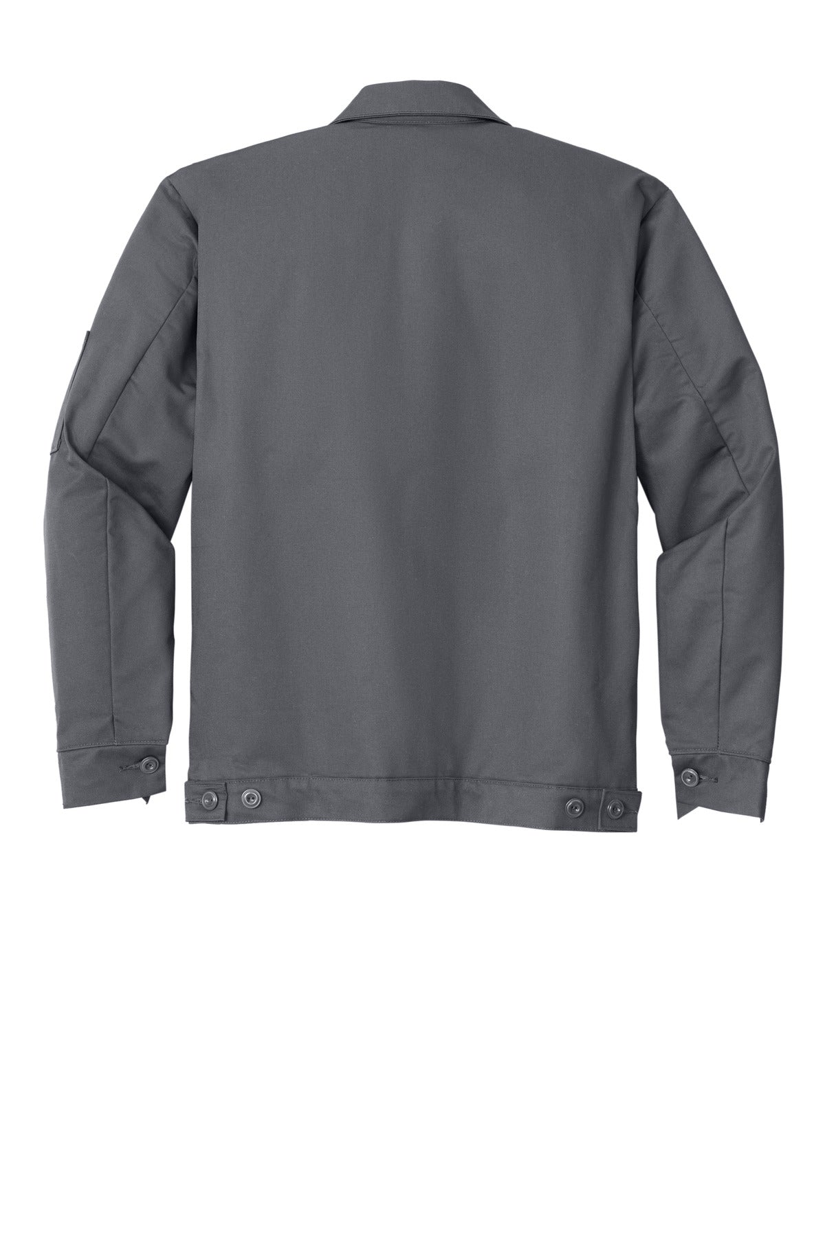 Red Kap Slash Pocket Jacket - Charcoal - flat back