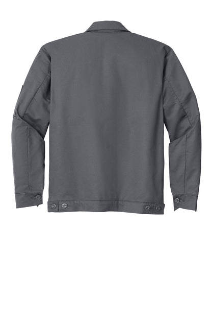 Red Kap Slash Pocket Jacket - Charcoal - flat back