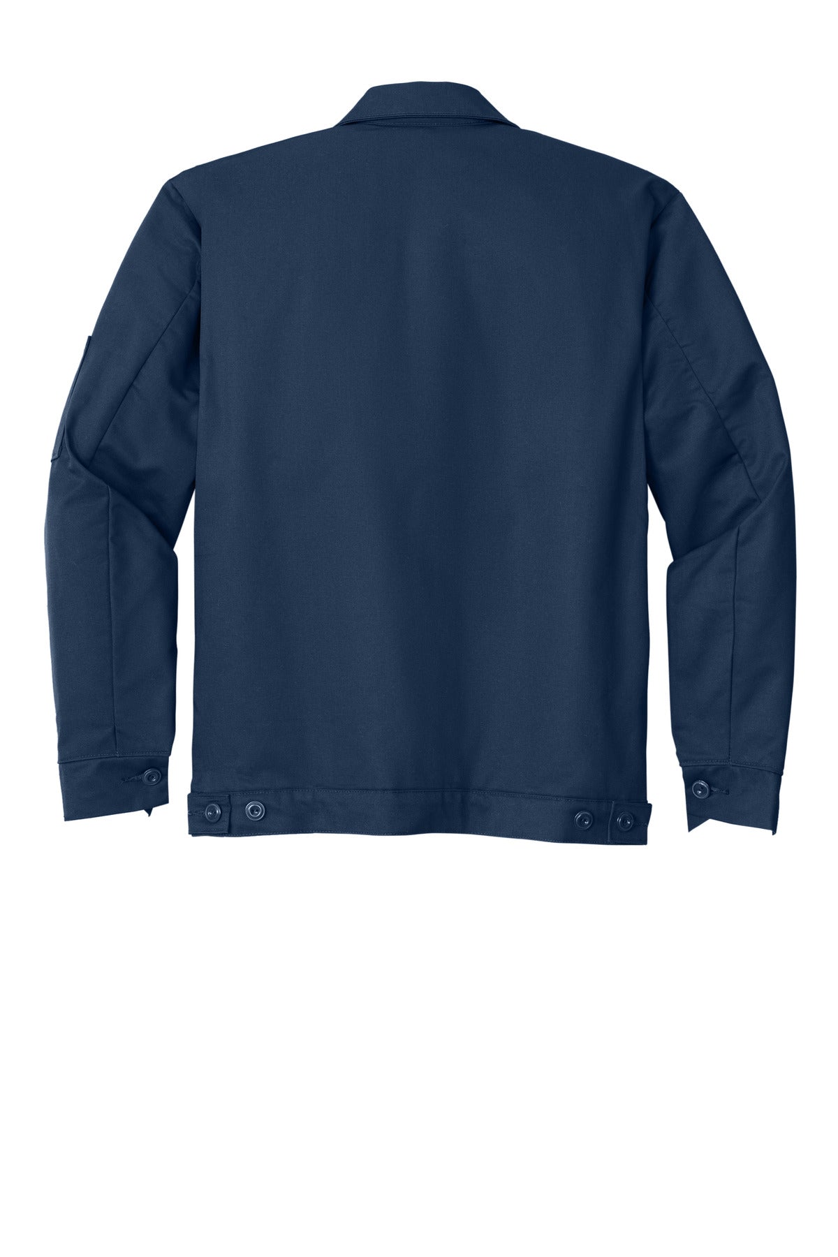 Red Kap Slash Pocket Jacket - Navy - flat back