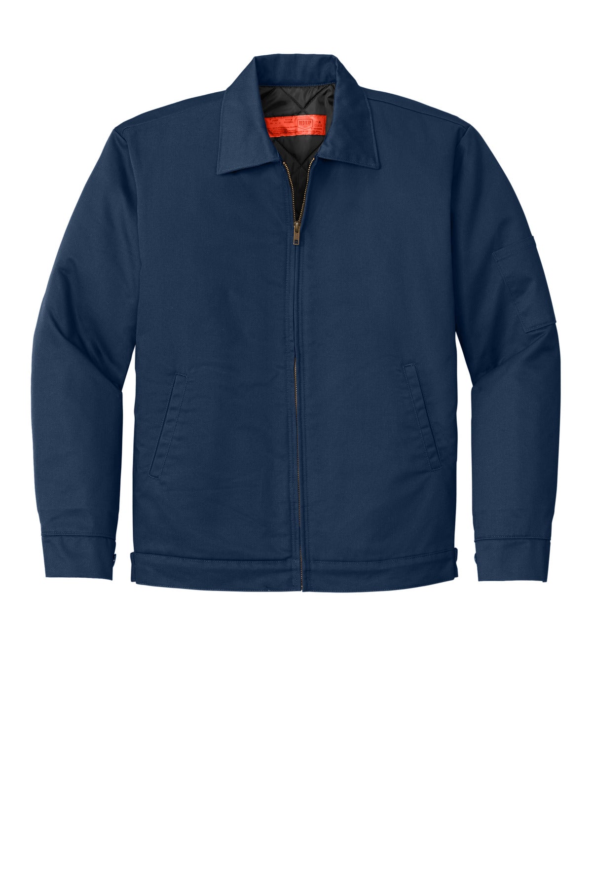 Red Kap Slash Pocket Jacket - Navy - flat front