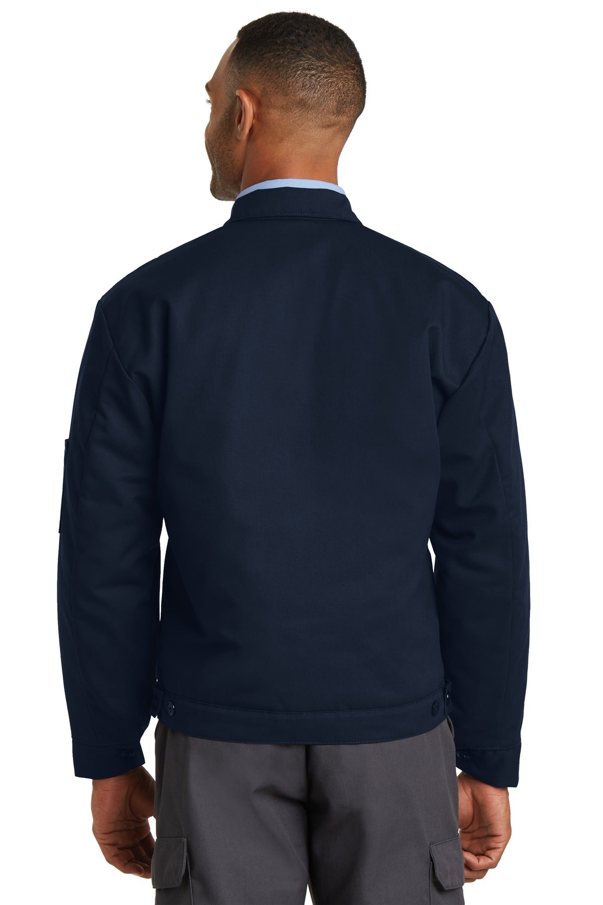 Red Kap Slash Pocket Jacket - Navy - back