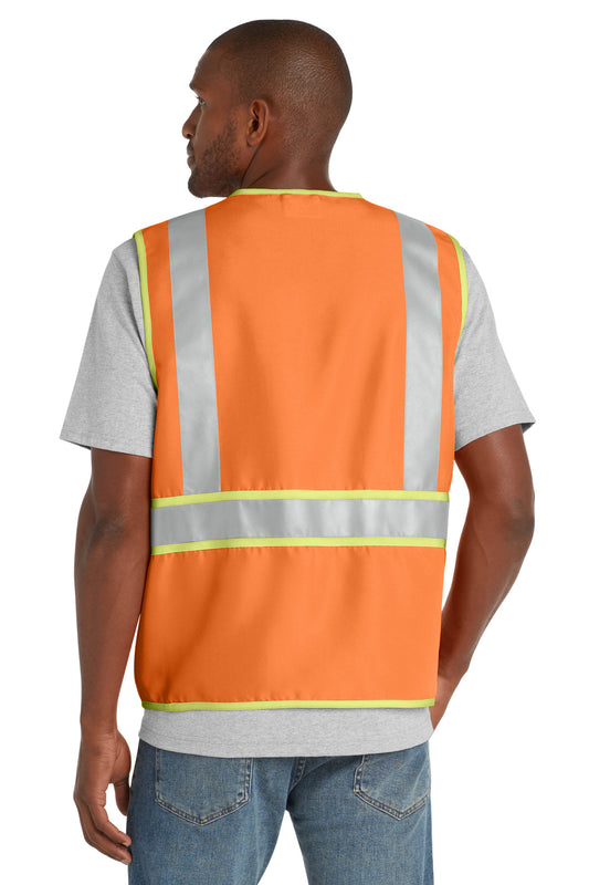CornerStone ANSI 107 Class 2 Dual-Color Safety Vest - Safety Orange - back