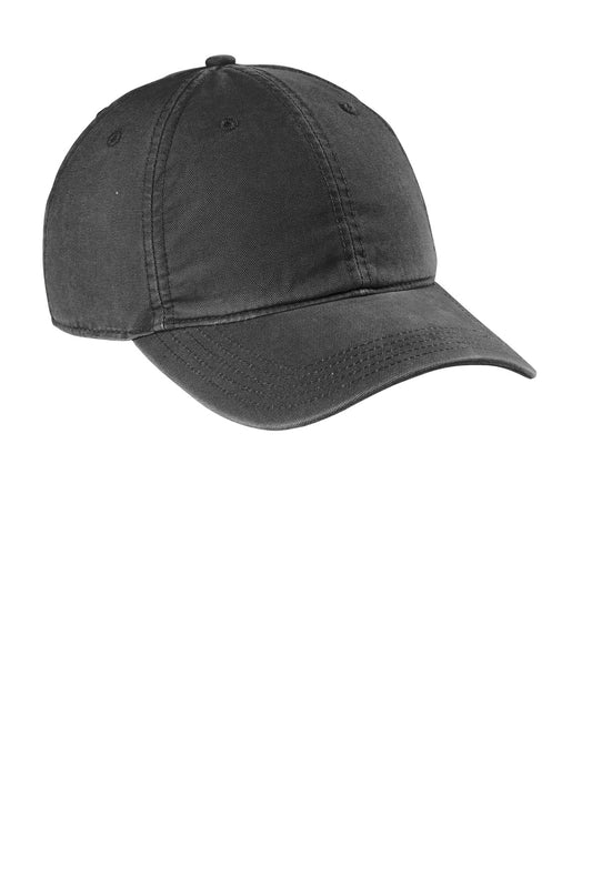 Carhartt Cotton Canvas Cap - Black - flat front
