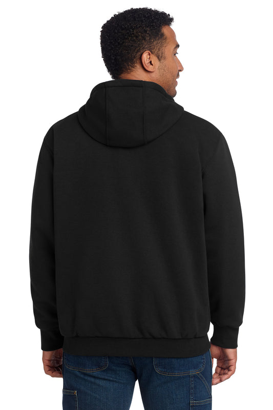 Carhartt Midweight Thermal-Lined Full-Zip Sweatshirt - Black - back