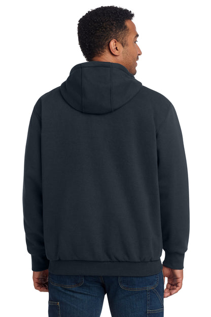 Carhartt Midweight Thermal-Lined Full-Zip Sweatshirt - New Navy - back