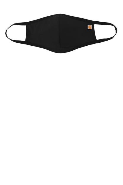 Carhartt Cotton Ear Loop Face Mask (3 pack) - Black - flat front