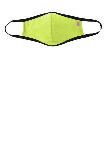 Carhartt Cotton Ear Loop Face Mask (3 pack) - Brite Lime - flat front