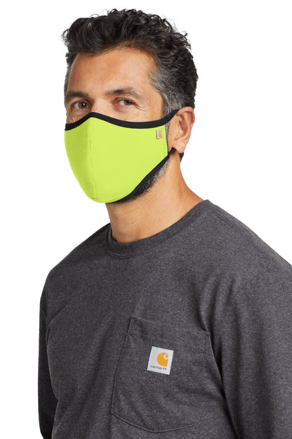 Carhartt Cotton Ear Loop Face Mask (3 pack) - Brite Lime - back