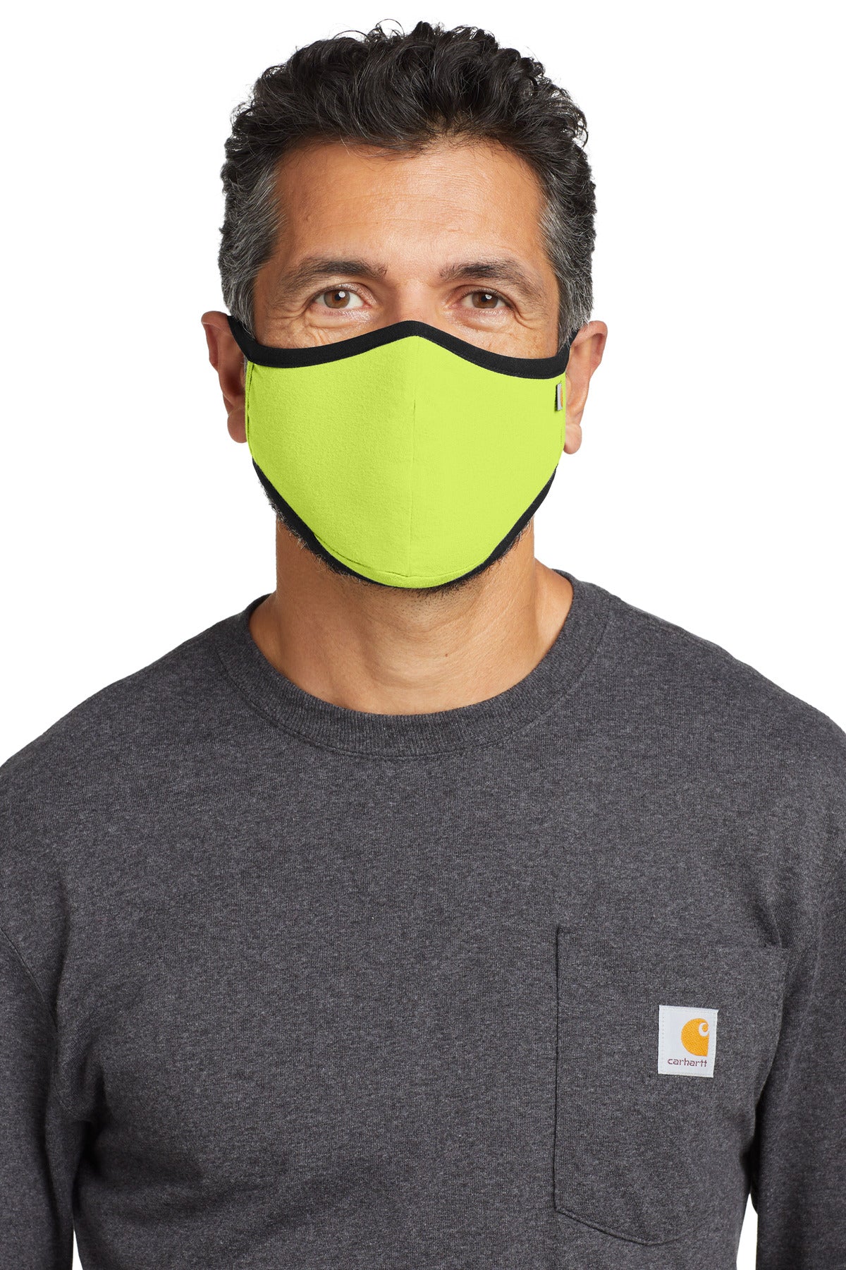 Carhartt Cotton Ear Loop Face Mask (3 pack) - Brite Lime - front