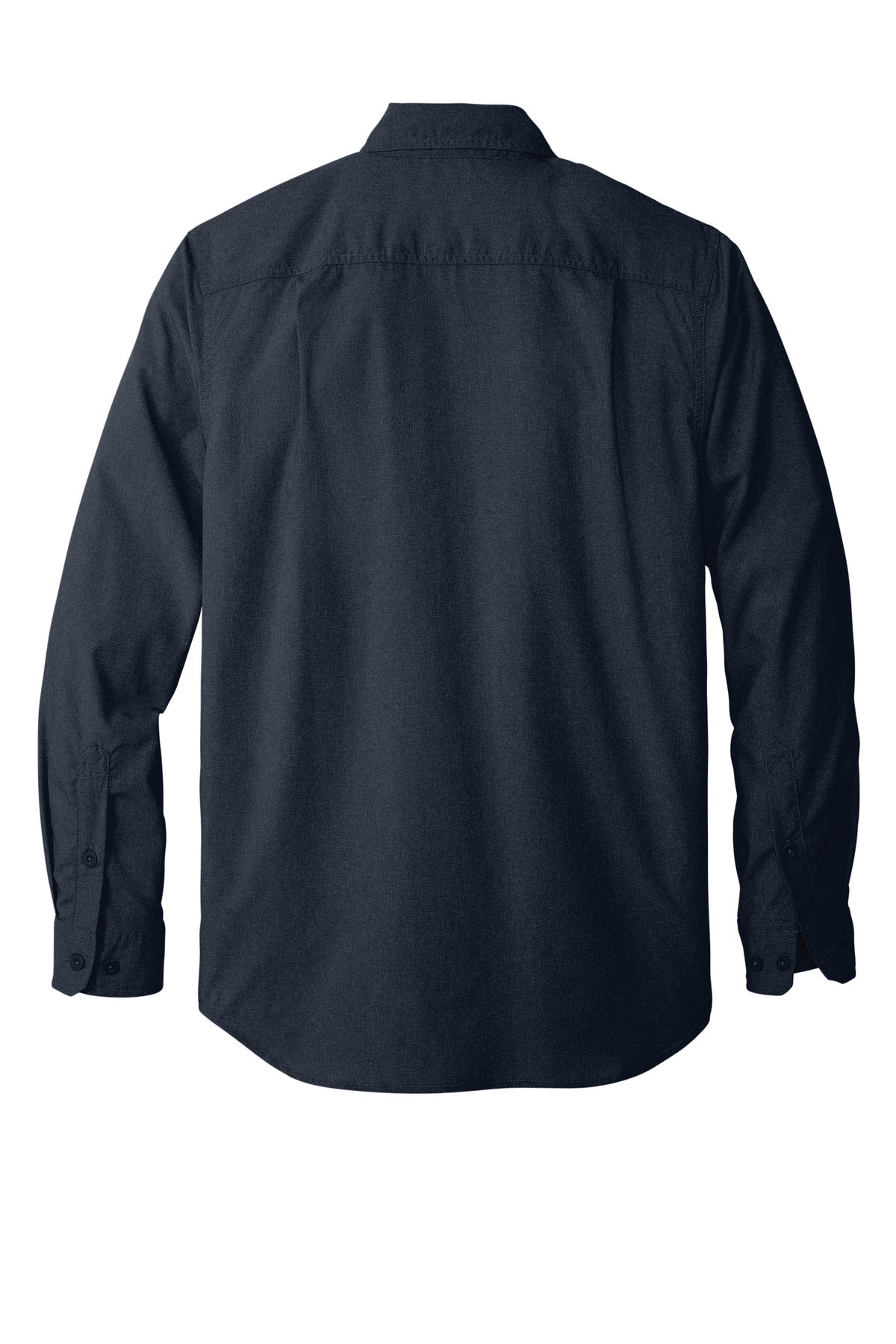 Carhartt Force Solid Long Sleeve Shirt - Navy - flat back
