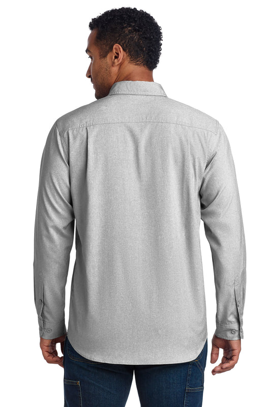 Carhartt Force Solid Long Sleeve Shirt - Steel - back