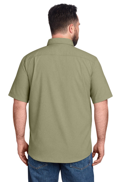 Carhartt Force Solid Short Sleeve Shirt - Burnt Olive - back