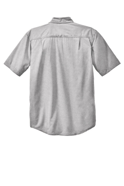 Carhartt Force Solid Short Sleeve Shirt - Steel - flat back