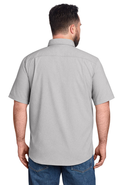 Carhartt Force Solid Short Sleeve Shirt - Steel - back