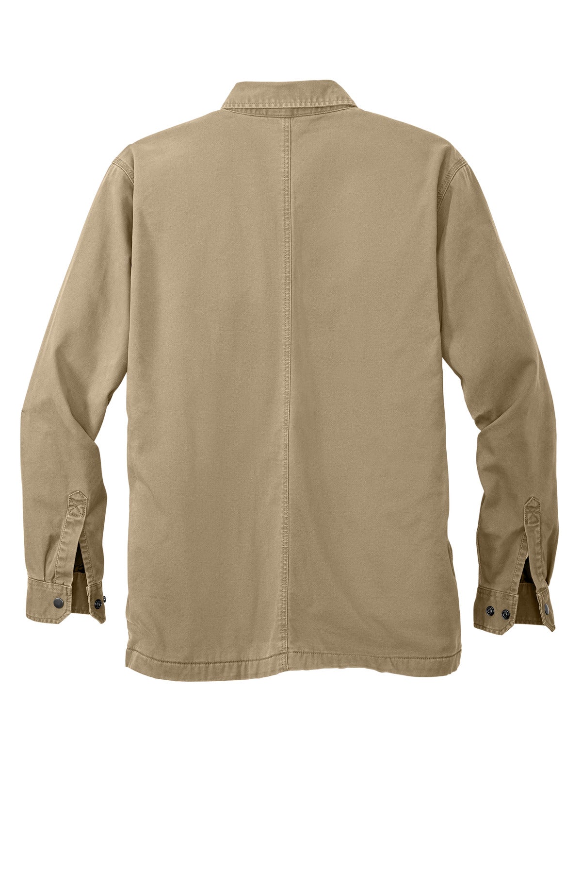 Carhartt Rugged Flex Fleece-Lined Shirt Jac - Dark Khaki - flat back