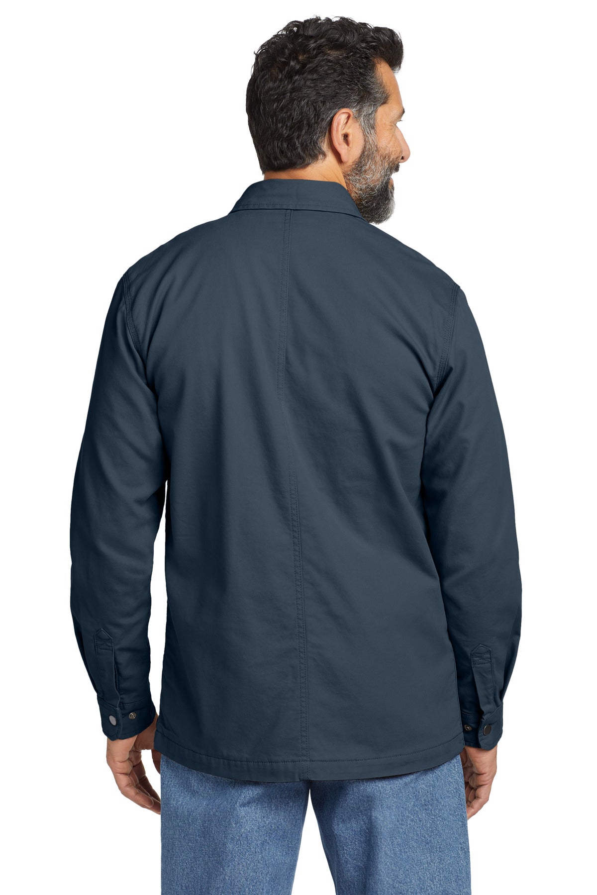 Carhartt Rugged Flex Fleece-Lined Shirt Jac - Navy - back