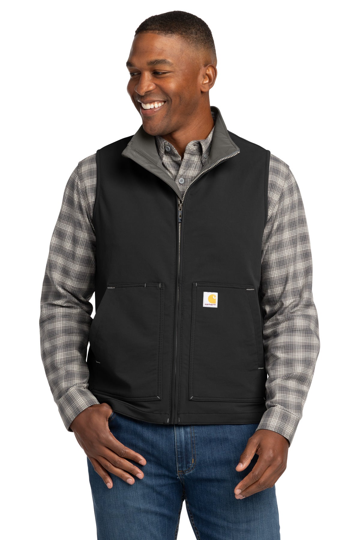 Carhartt Super Dux Soft Shell Vest - Black - front