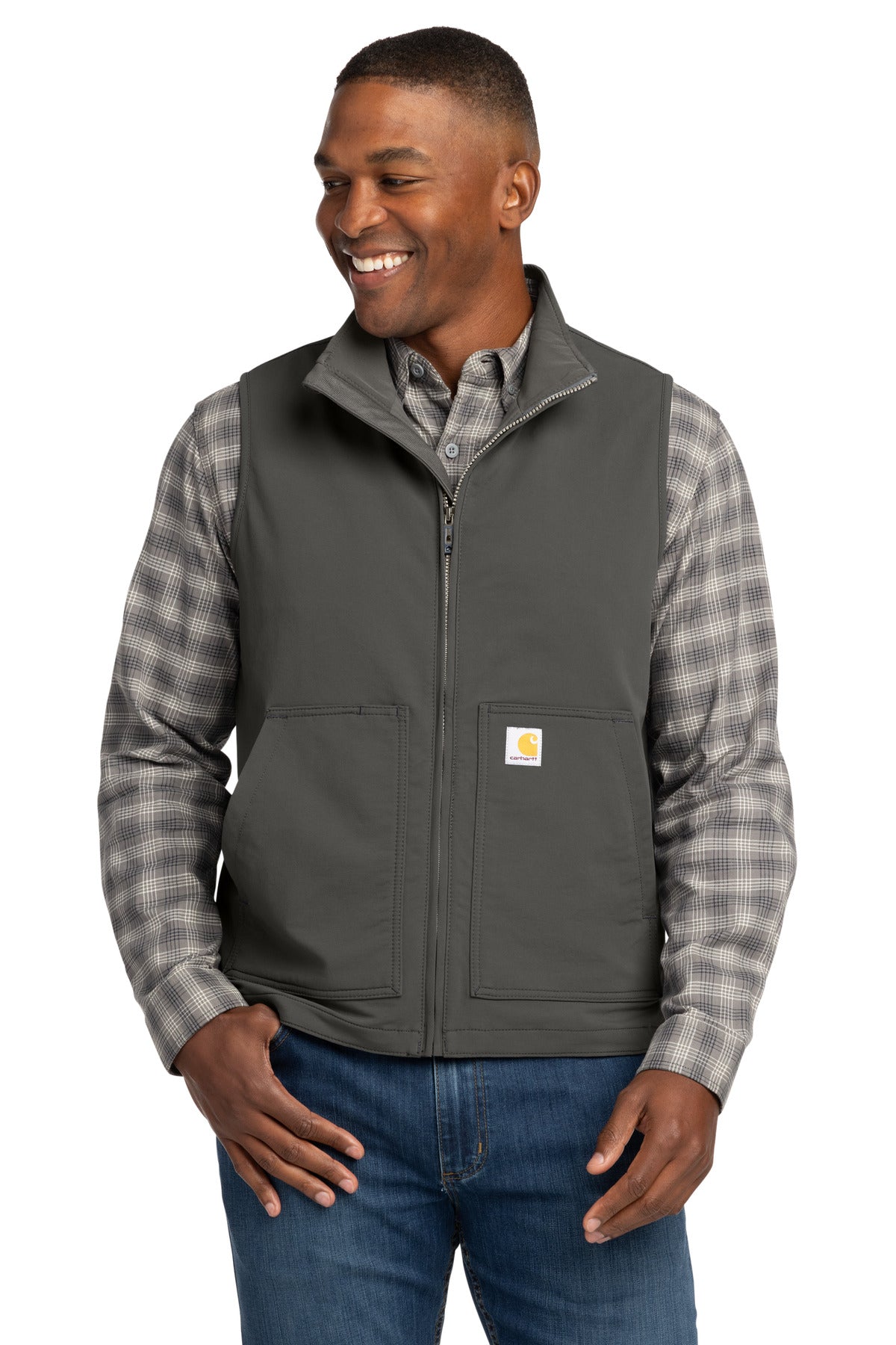 Carhartt Super Dux Soft Shell Vest - Gravel - front