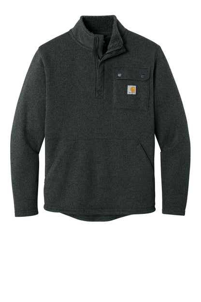 Carhartt Midweight 1/4-Zip Sweater Fleece - Black - flat front
