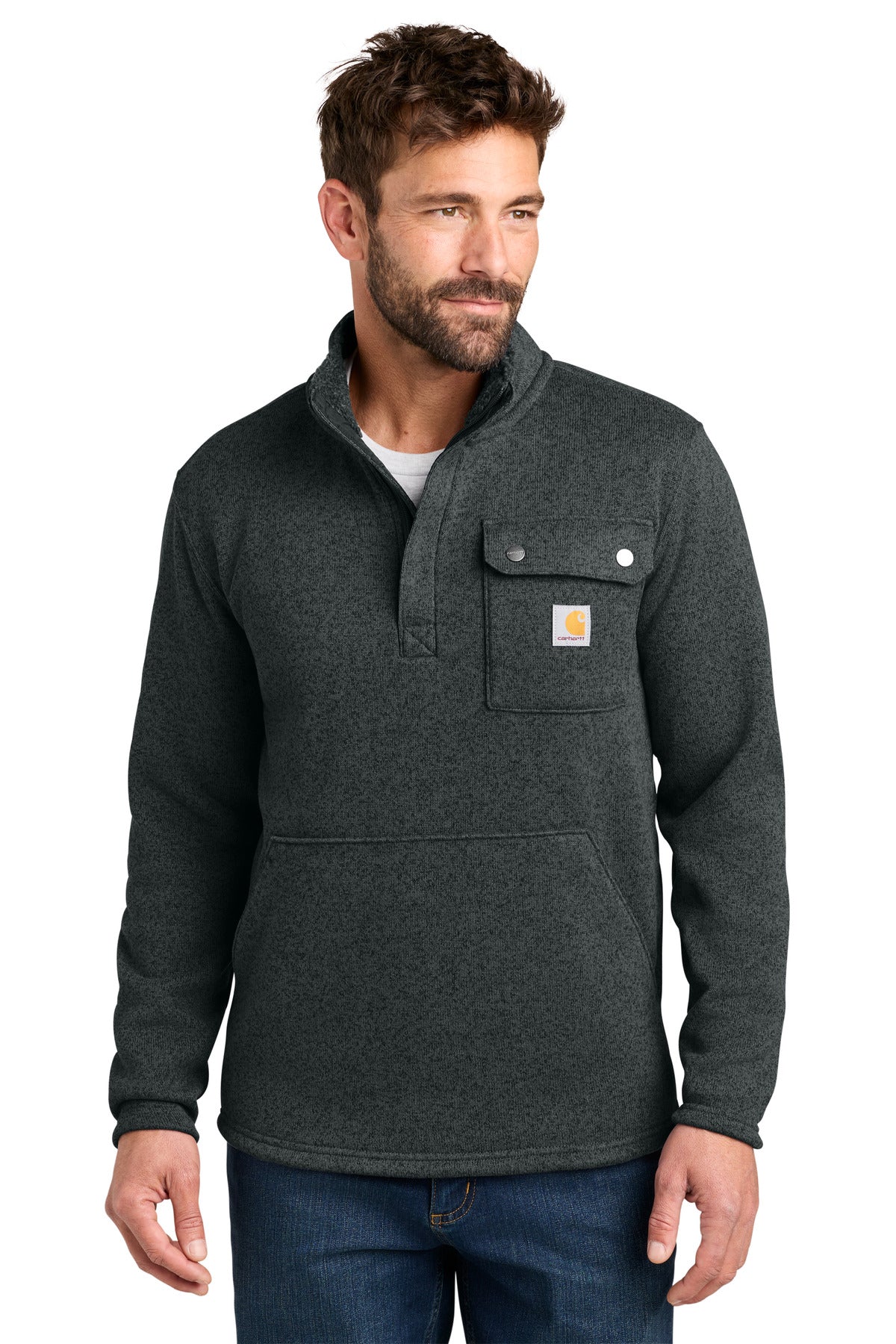 Carhartt Midweight 1/4-Zip Sweater Fleece - Black - front