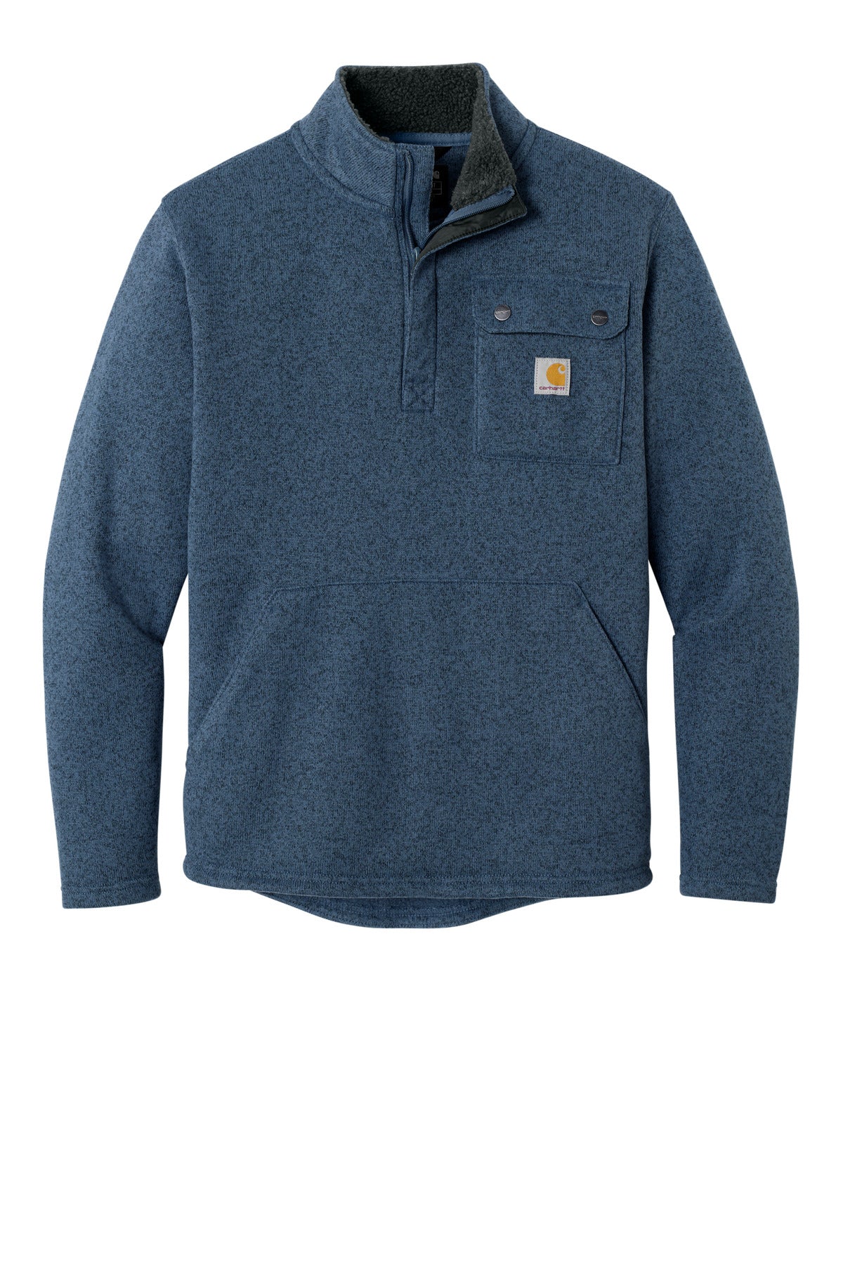 Carhartt Midweight 1/4-Zip Sweater Fleece - Faded Navy - flat front