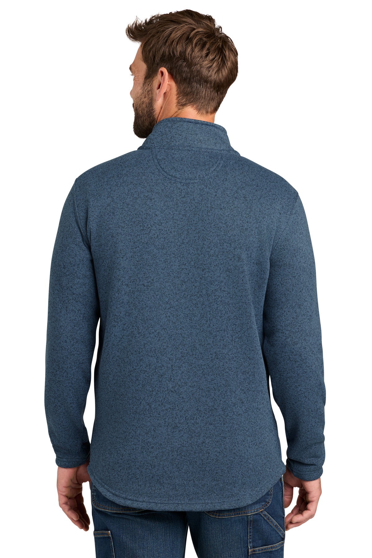 Carhartt Midweight 1/4-Zip Sweater Fleece - Faded Navy - back
