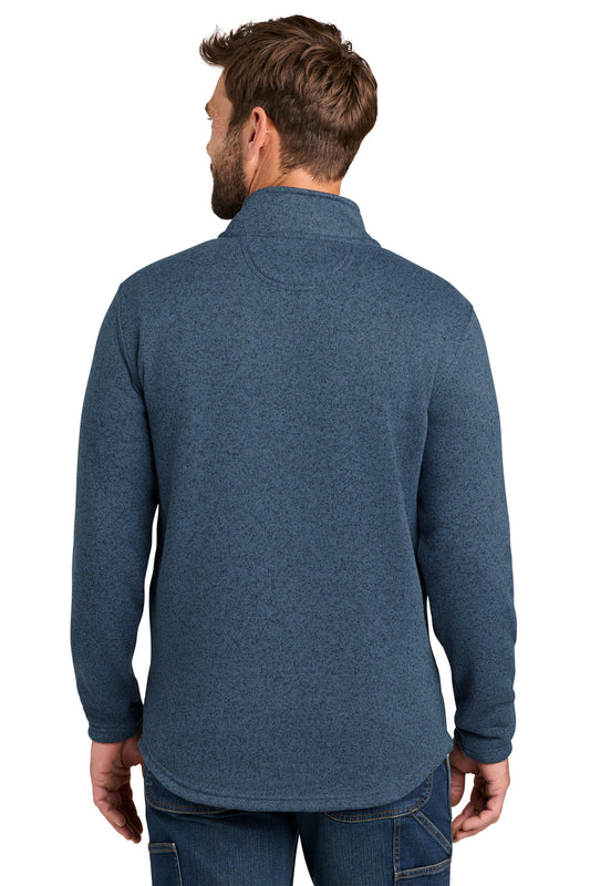 Carhartt Midweight 1/4-Zip Sweater Fleece - Faded Navy - back