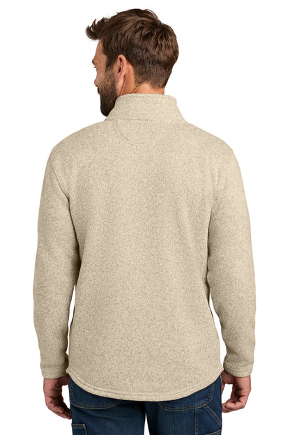 Carhartt Midweight 1/4-Zip Sweater Fleece - Oat Milk - back