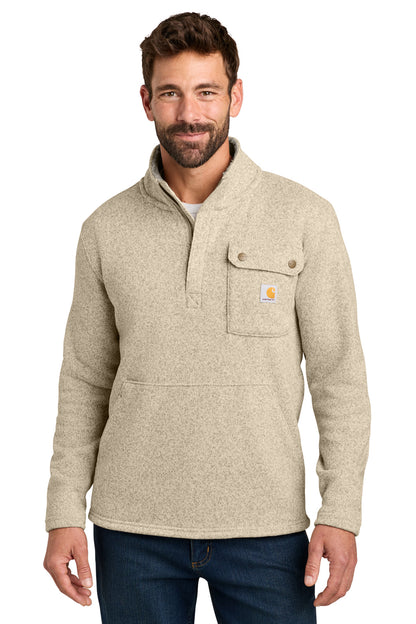 Carhartt Midweight 1/4-Zip Sweater Fleece - Oat Milk - front