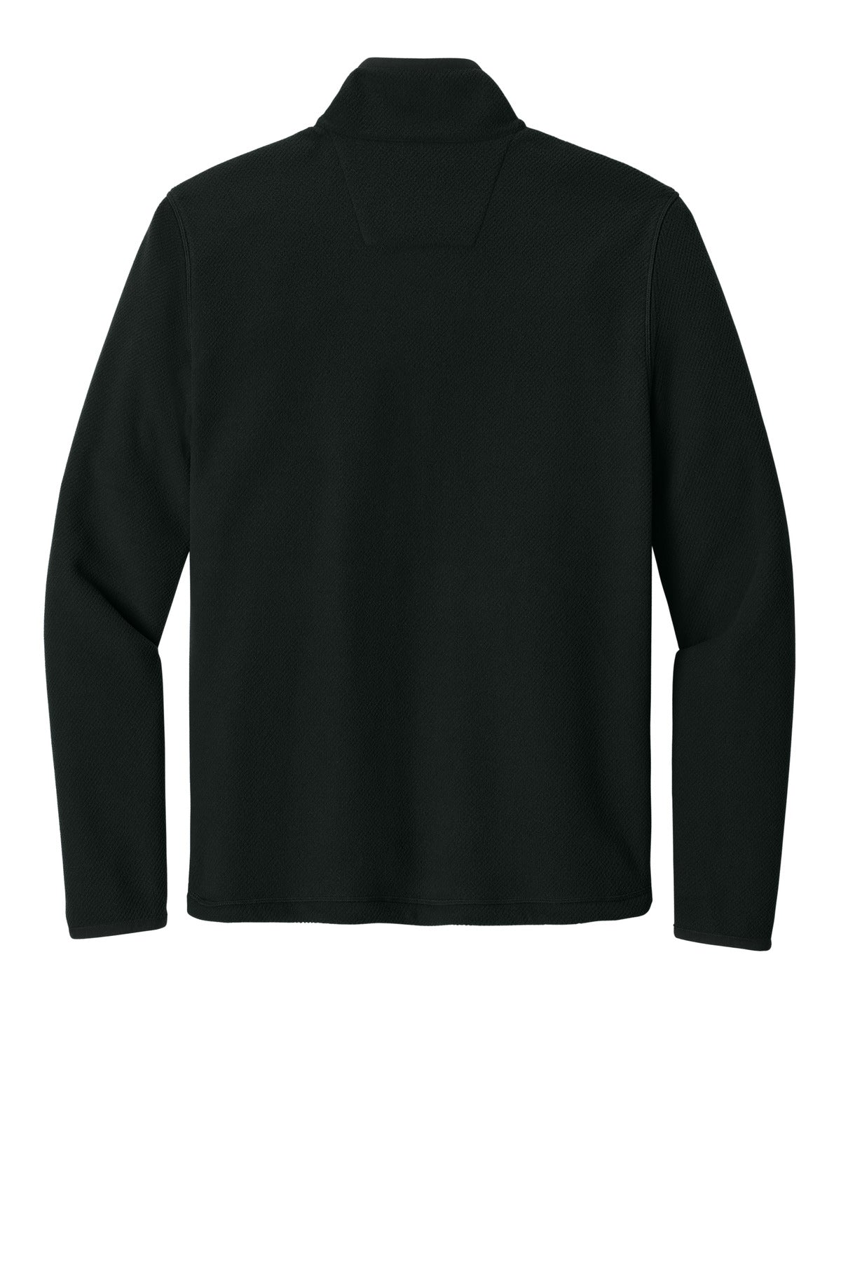 Carhartt Textured Full-Zip Fleece Jacket - Black - flat back