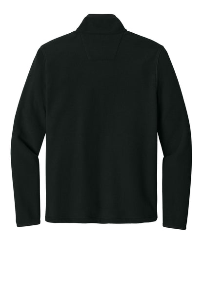 Carhartt Textured Full-Zip Fleece Jacket - Black - flat back