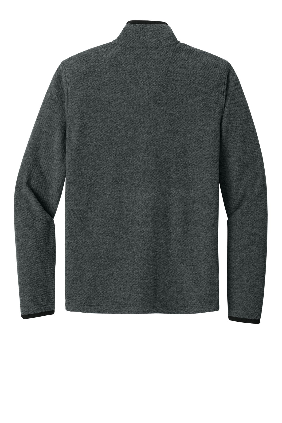 Carhartt Textured Full-Zip Fleece Jacket - Carbon Heather - flat back