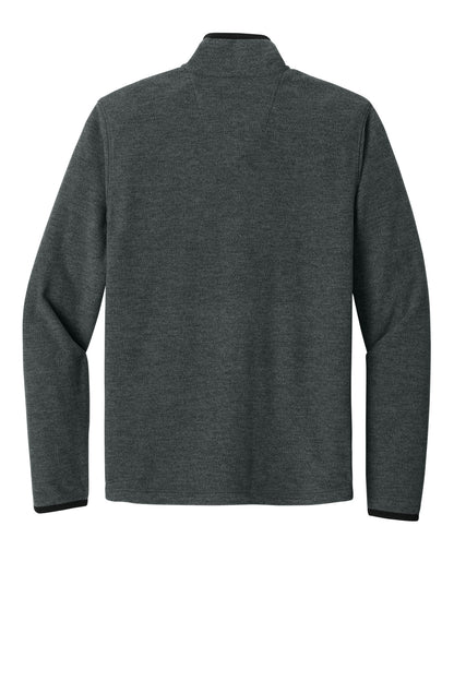 Carhartt Textured Full-Zip Fleece Jacket - Carbon Heather - flat back