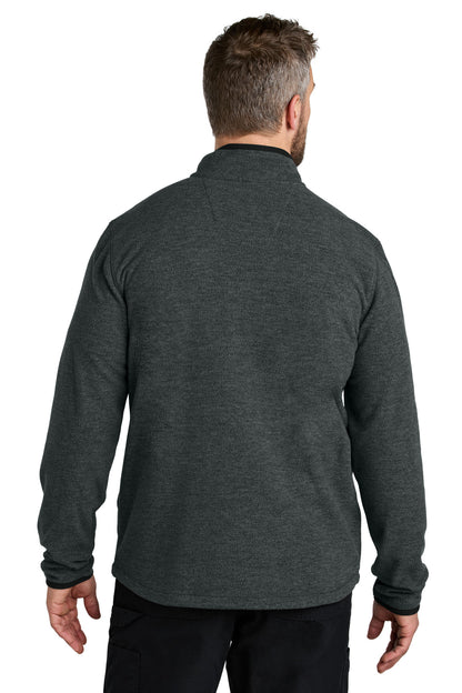 Carhartt Textured Full-Zip Fleece Jacket - Carbon Heather - back