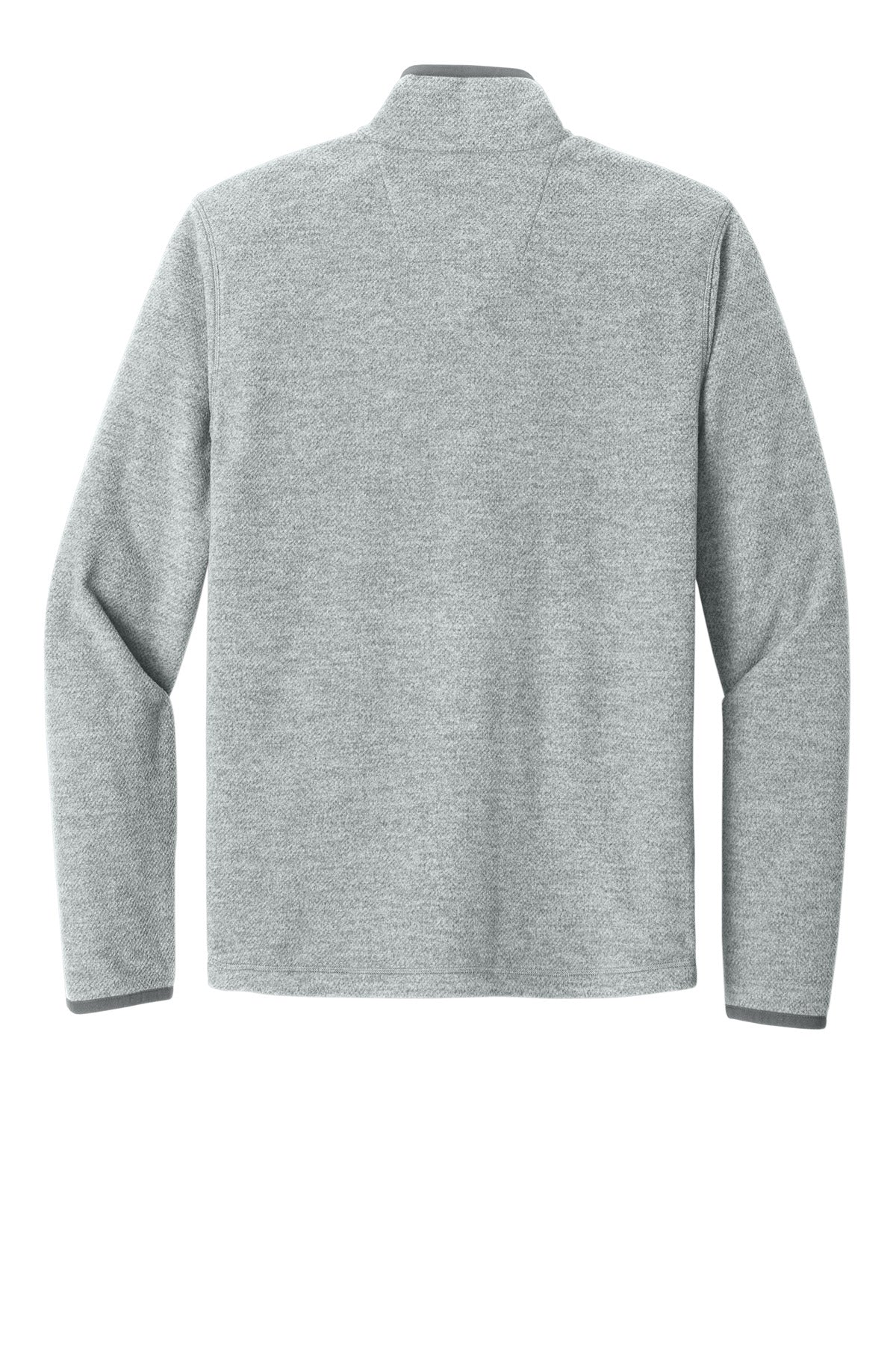 Carhartt Textured Full-Zip Fleece Jacket - Heather Grey - flat back