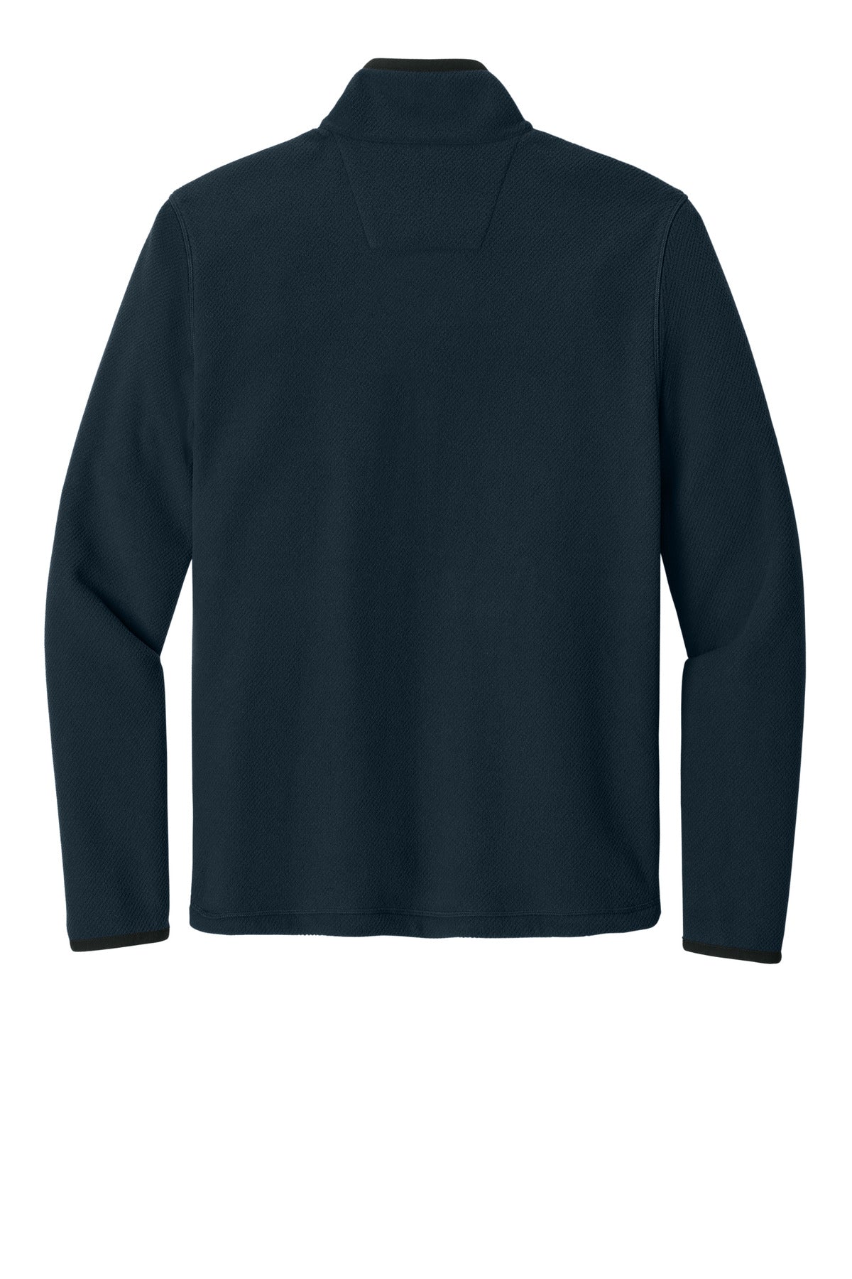 Carhartt Textured Full-Zip Fleece Jacket - Navy - flat back
