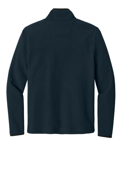 Carhartt Textured Full-Zip Fleece Jacket - Navy - flat back