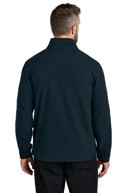 Carhartt Textured Full-Zip Fleece Jacket - Navy - back