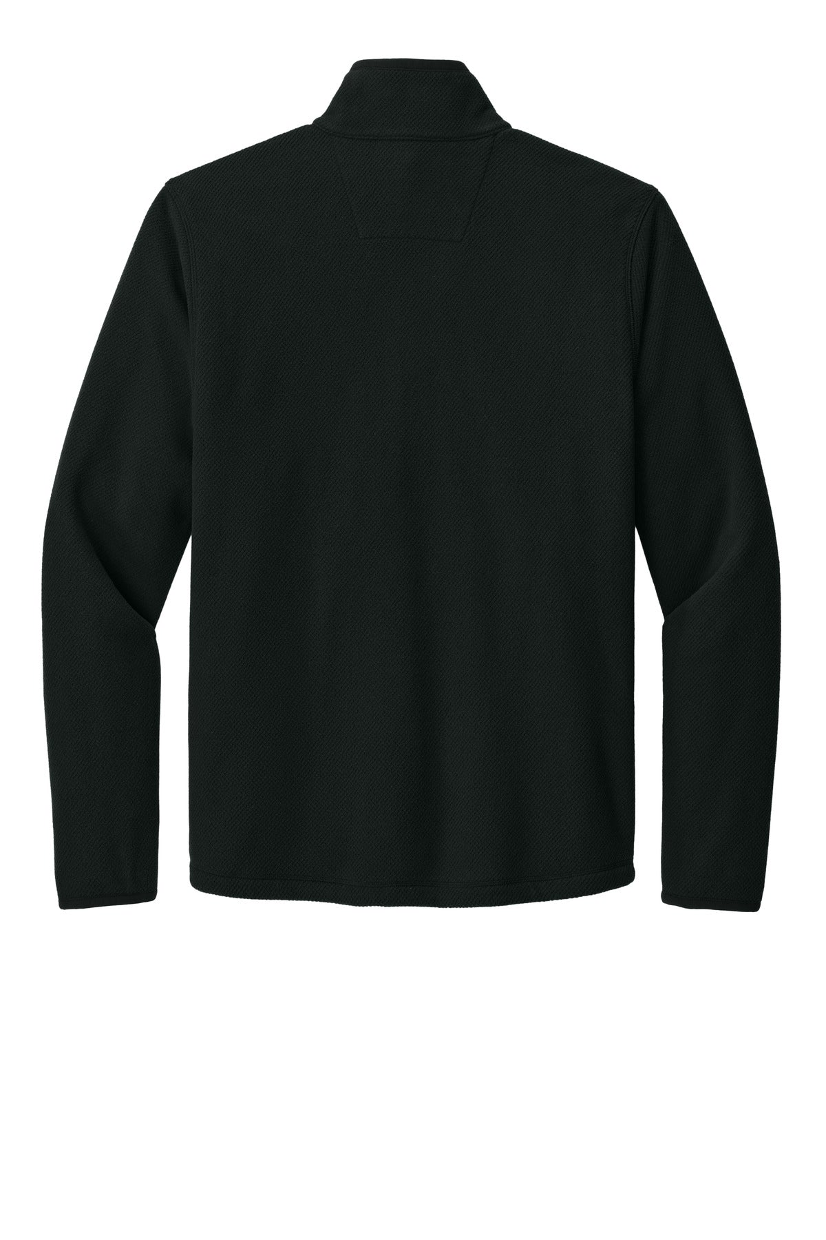 Carhartt Textured 1/2-Zip Fleece Jacket - Black - flat back