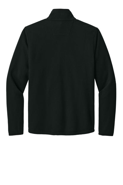 Carhartt Textured 1/2-Zip Fleece Jacket - Black - flat back